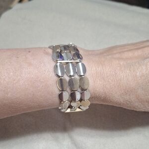 Nice silver Gold tone bracelet